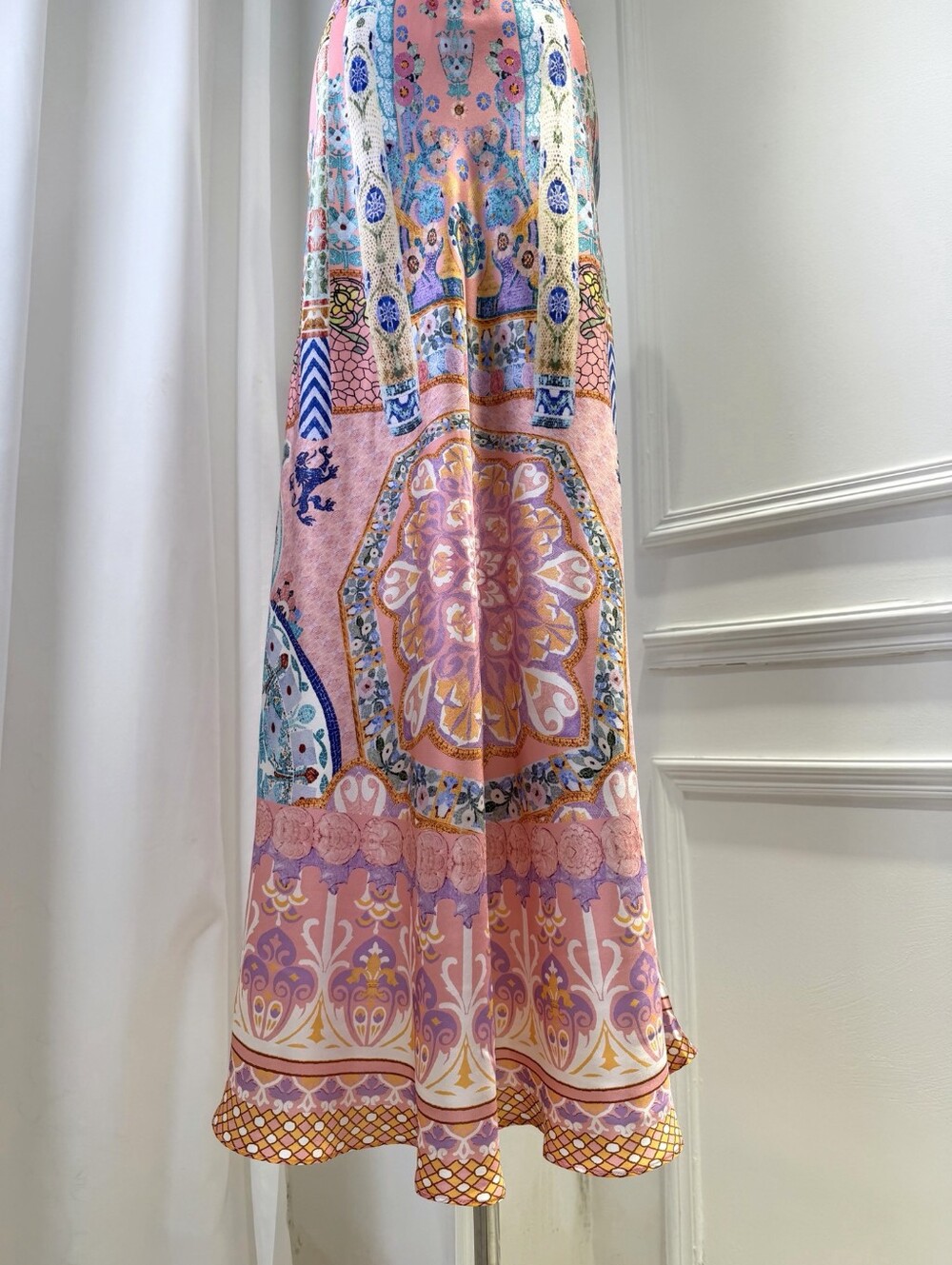 CAMILLA Printed silk-satin maxi dress - Picture 9 of 14